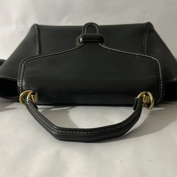 Coach Courier Carryall Black Glovetanned Leather Handle & Shoulder Bag - Picture 7 of 12